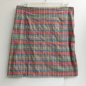 Rebecca Moses 101 Pencil Skirt Plaid Vntg 90s 12